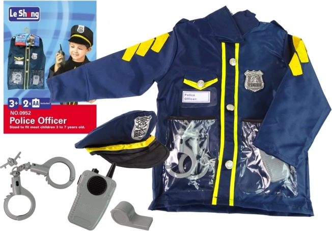 Dětský kostým policisty s doplňky 8 ks