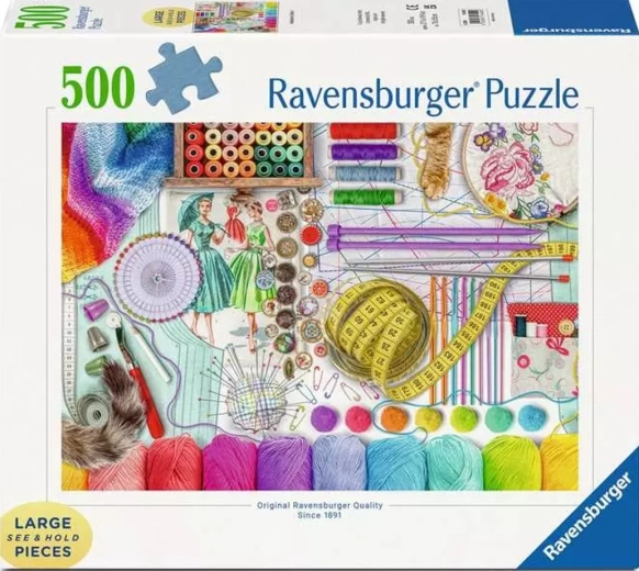 Ravensburger puzzle Šicí koutek XXL 500 dílků