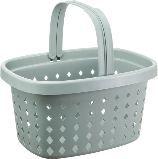 Nákupní košík s 2 držadly 22 l, plast, mix barev, nosnost 20 kg
