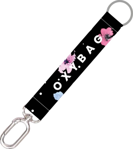 Krátká klíčenka s karabinkou Flowers