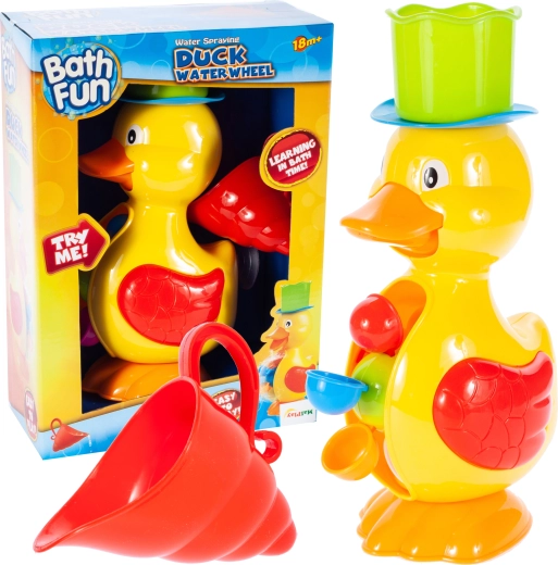 Kachnička do koupele s vodním mlýnkem