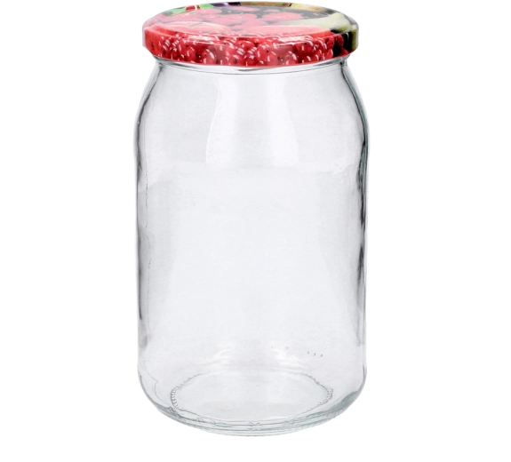 Skleněné zavařovací sklenice 900 ml s víčky 82 mm – sada 8 ks