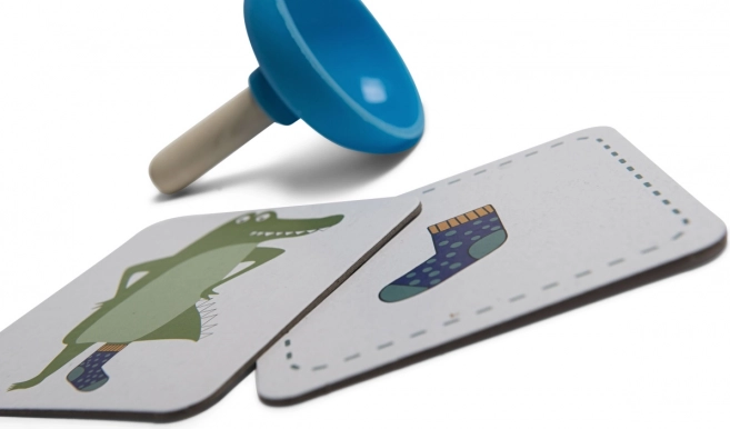 Krokodýlí ponožky – postřehová hra pro děti (4+)