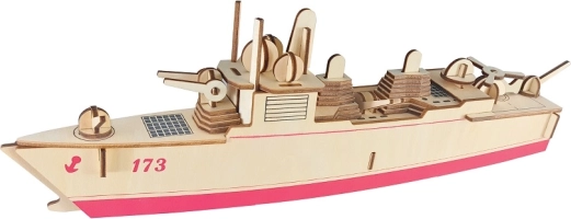 Woodcraft dřevěné 3D puzzle torpédoborec