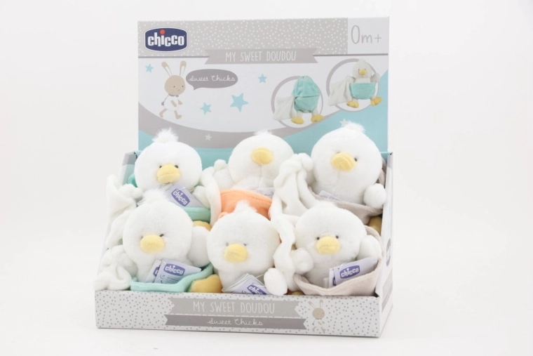Plyšové kuřátko CHICCO pro novorozence