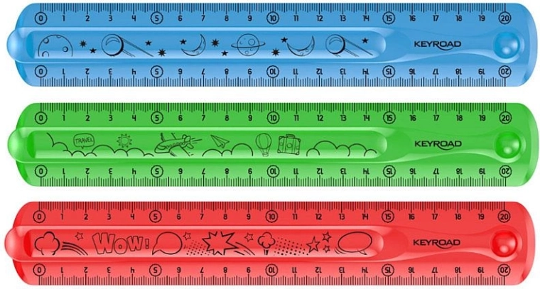 Ohebné pravítko 20 cm KEYROAD