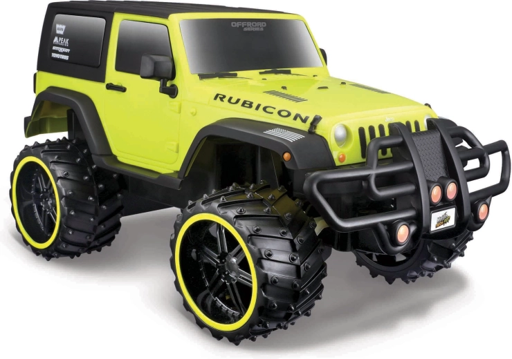 Maisto RC Jeep Wrangler Rubicon off-road žlutý 1:16