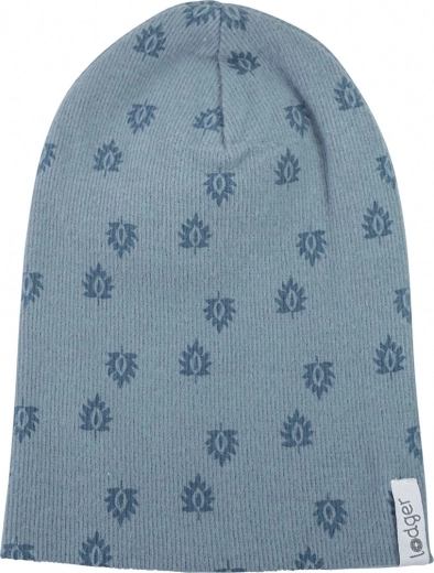Lodger bavlněná žebrovaná čepička beanie print rib ocean 0–6 měsíců