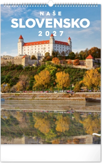 Notique nástěnný kalendář Naše Slovensko 2027 (33 × 46 cm)