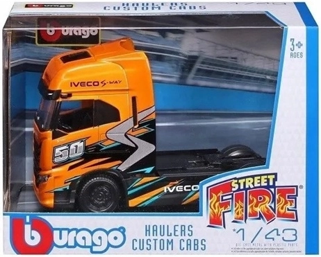Sběratelský model hasičského vozidla BBU Iveco Fire Haulers Custom Cabs v měřítku 1:43