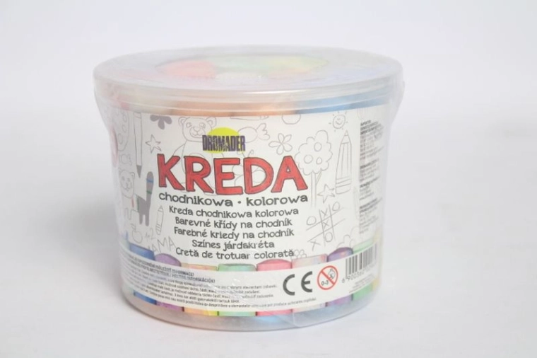 Chodníková křída v kyblíku – 20 barev