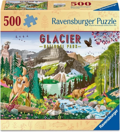 Ravensburger puzzle National Park: Glacier 500 dílků
