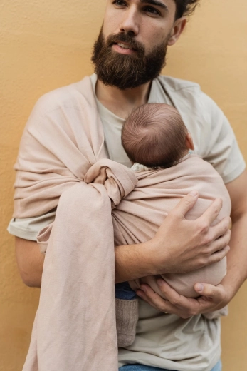 Boba ring wrap šátek na nošení dětí peony