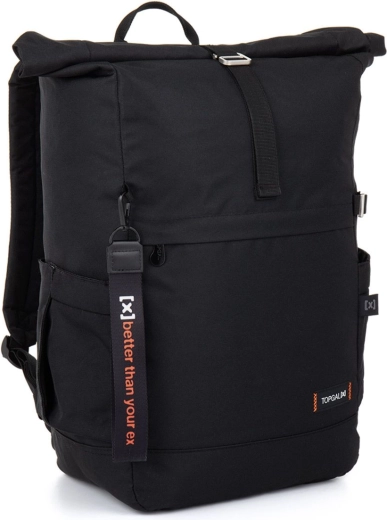Černý rolltop batoh Topgal X Ezra