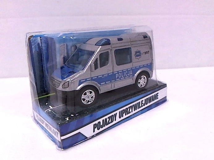 Mini policejní dodávka 8 cm