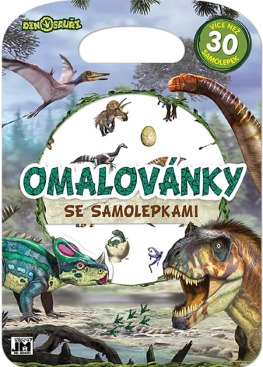 Omalovánky se samolepkami dinosauři