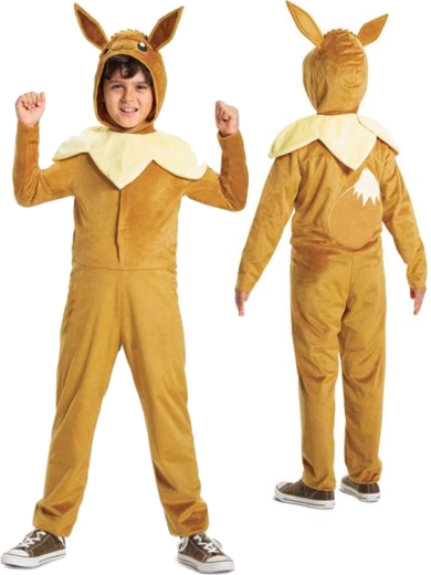 Dětský kostým Pokémon Eevee kigurumi – Velikost 126–136 cm