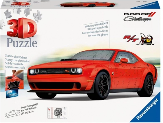 Ravensburger 3D puzzle DODGE CHALLENGER R/T Scat Pack Widebody 145 dílků