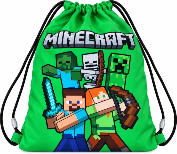 Dětský vak na záda Minecraft zelený