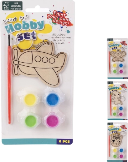 Kreativní sada na výrobu velikonoční klíčenky (mix 4 motivů)