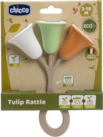 Chicco chrastítko Tulipán Eco+ 3 m+