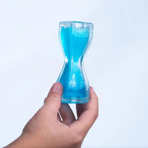 Fidget Blox Vision barevná láva modrá – antistresová pomůcka