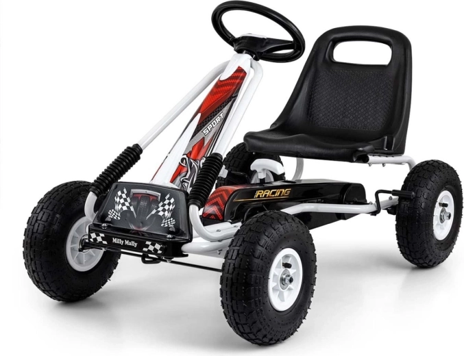 Milly Mally šlapací motokára Thor bílá
