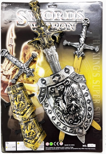 Dětská sada tří mečů se štítem SPARKYS