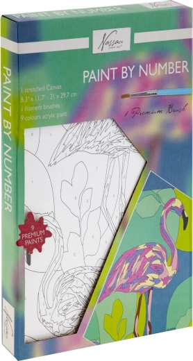 Malování podle čísel – plameňák