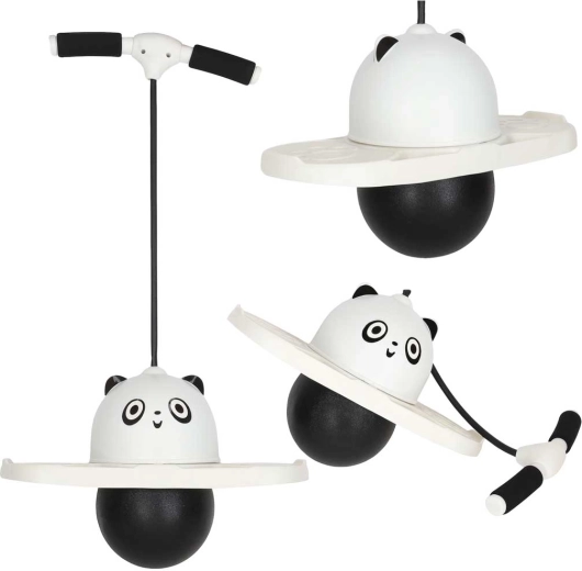 Dětský pogo skokan panda bílo-černý