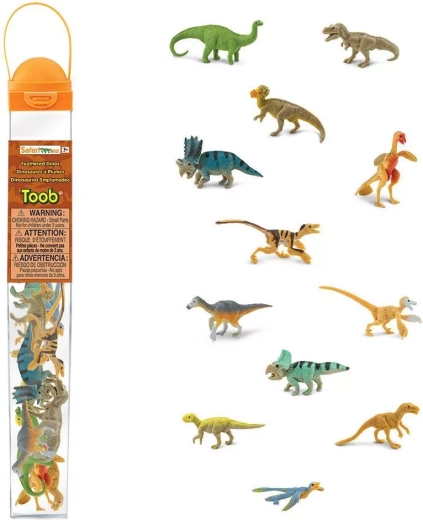 Safari Ltd. Toobs tuba opeření dinosauři