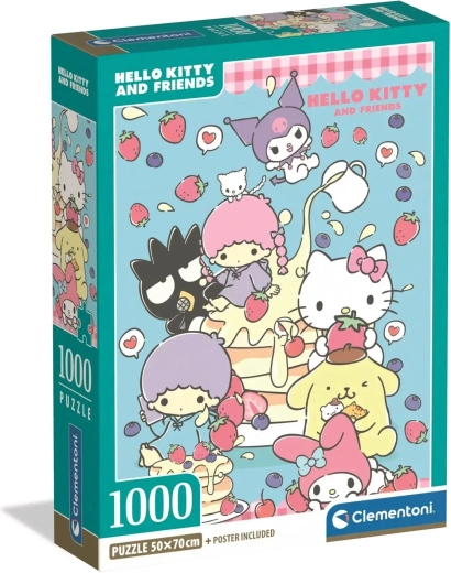 Clementoni puzzle Hello Kitty a přátelé 1000 dílků