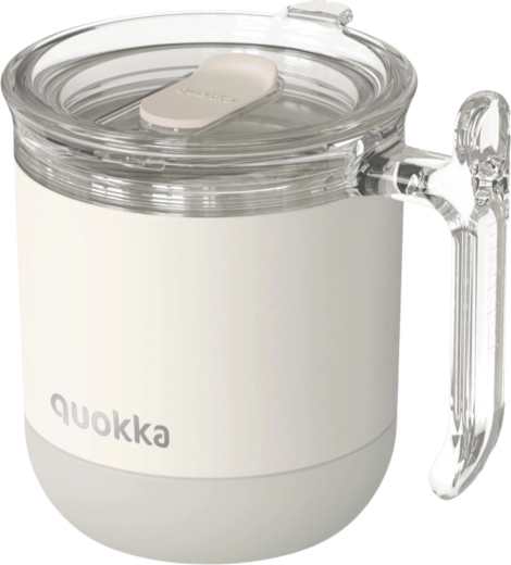 Nerezový termohrnek Quokka wave ivory šedý 260 ml