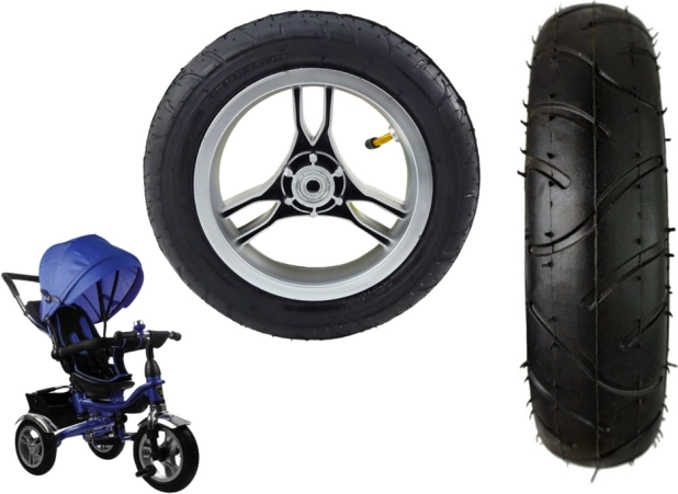 Plastové zadní kolo s nafukovací gumovou pneumatikou pro PRO600