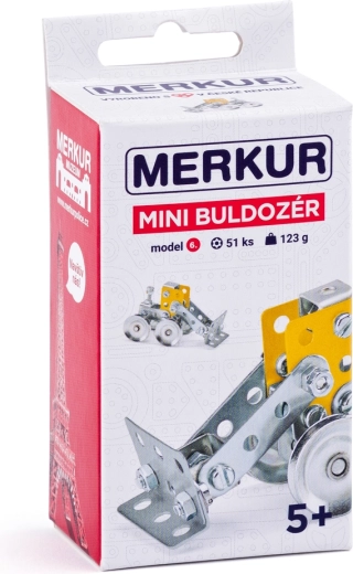 Merkur mini stavebnice buldozer, 51 dílků