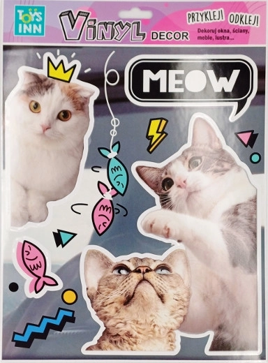 Vinylové samolepky kočky Meow