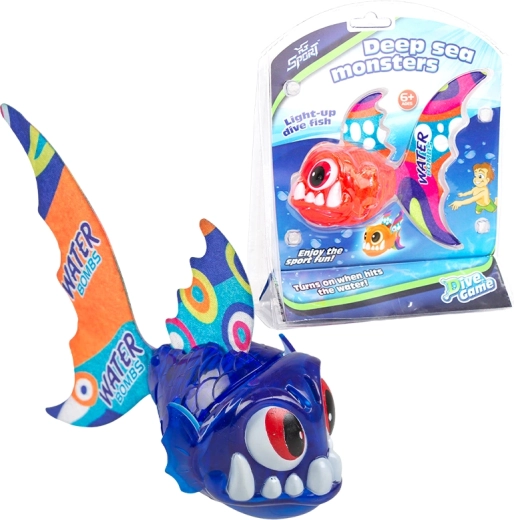 Potápěcí rybka piraňa se světlem