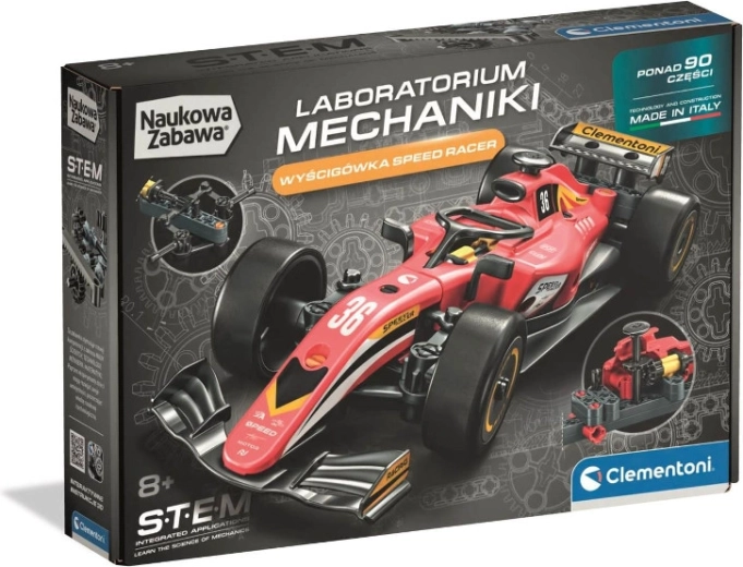 Závodní auto Speed Racer – mechanická stavebnice