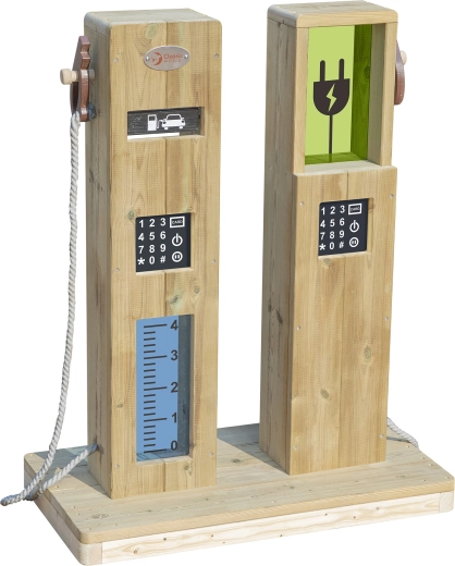 Dřevěný dvoustranný stojan na palivo a nabíjení CLASSIC WORLD EDU