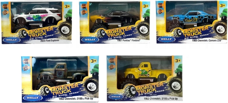 Welly monster truck Big Wheel – terénní auto s velkými koly