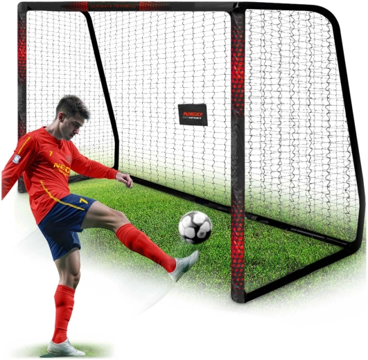 Fotbalová branka Neo-Sport 300 × 200 × 120 cm černo-červená