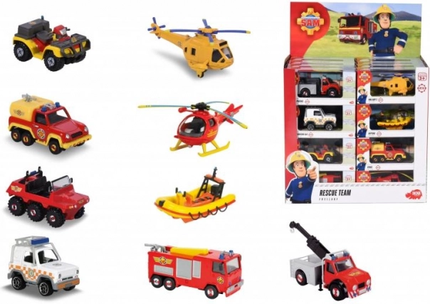 Požárník Sam – kovové autíčko 1:64