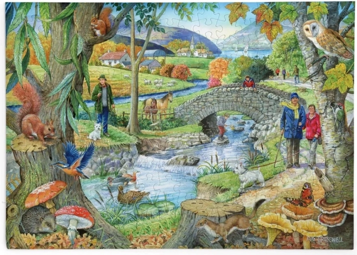 HOP Puzzle Procházka podél řeky, 250 velkých dílků