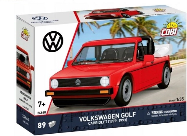 Cobi Volkswagen Golf Cabriolet 1979–1993 stavebnice 1:35 (89 dílků)
