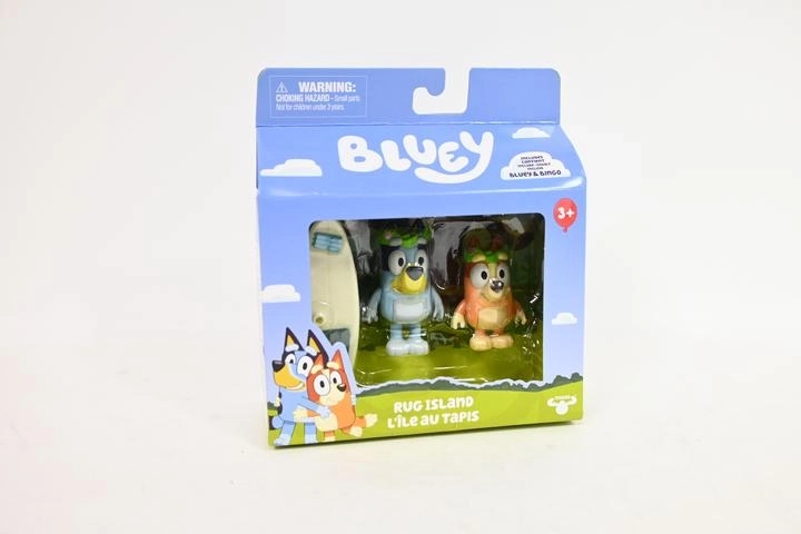 Bluey a Bingo figurky z tropického ostrova (Rug Island) - 2 kusy