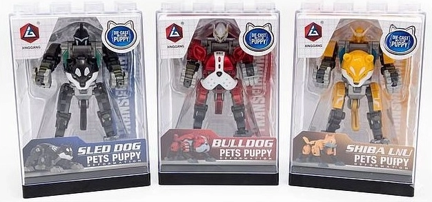 Robotický pes figurka 8 cm (3 varianty) - 1 kus