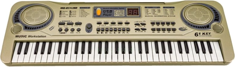 Elektronický keyboard MQ-811USB 61 kláves s mikrofonem a USB - 1 kus