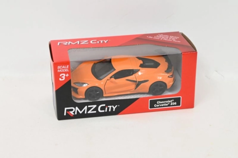 Model auta RMZ City Chevrolet Corvette Z06 2023 žlutý 1:37