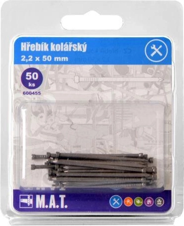 Kolářské hřebíky 50 × 2,2 mm, 50 ks