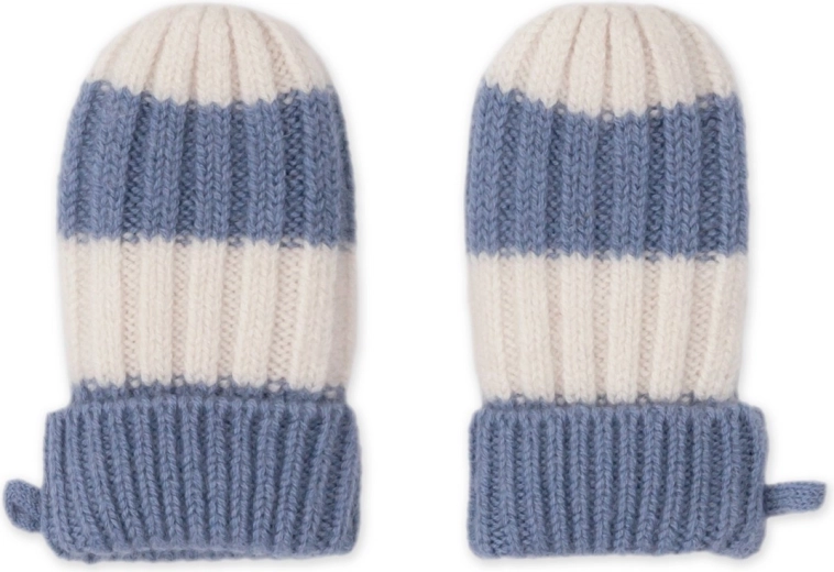 Lodger merino rukavice stripe stone 0–12 měsíců
